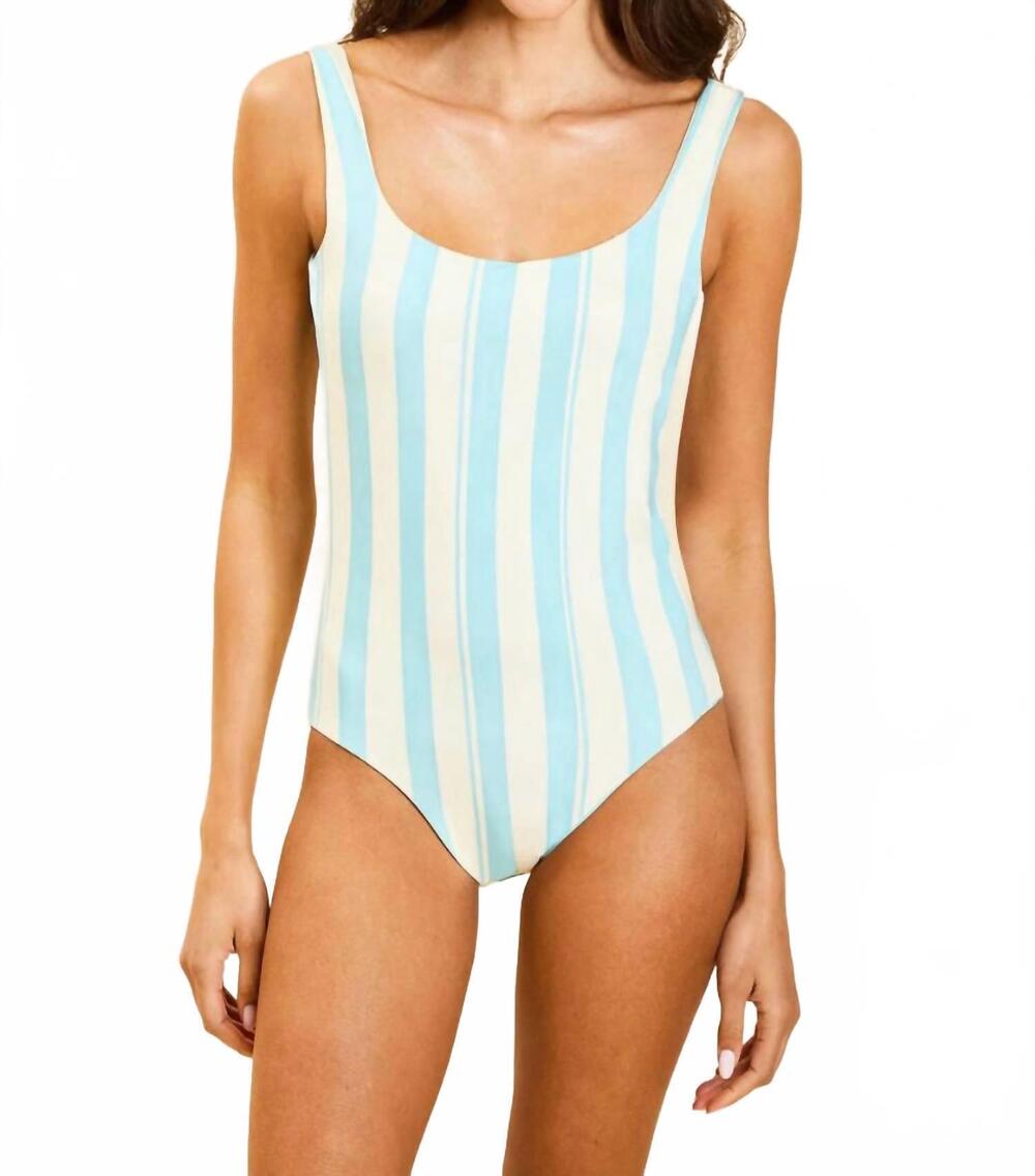 NEW MESTIZA NEW YORK camille convertible one piece in grotto stripe